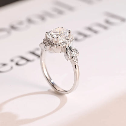 Moissanite Cluster Ring