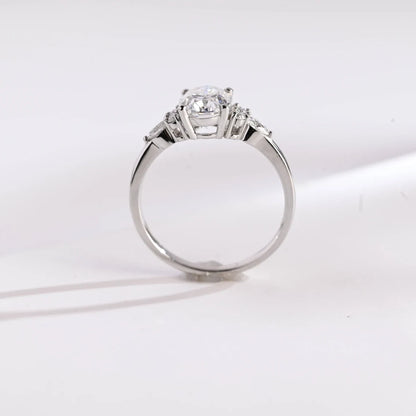 White Gold Moissanite Ring