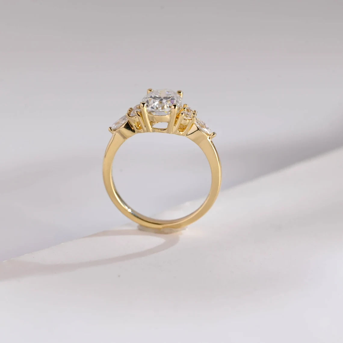 Cluster Moissanite Ring
