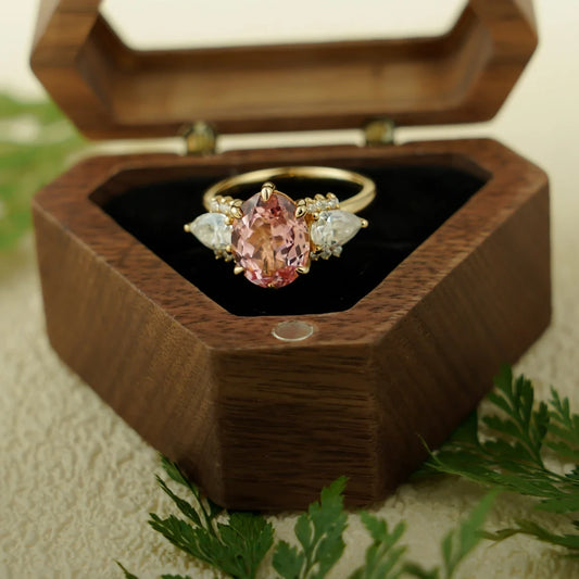 oval morganite engagement
