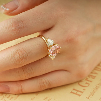 pink gemstone engagement
