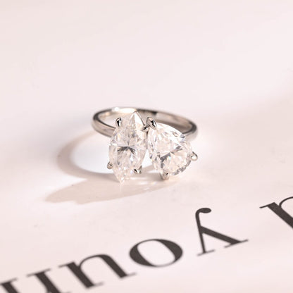 Two stone engagement ring