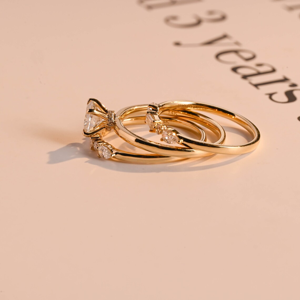 Wedding ring set for her