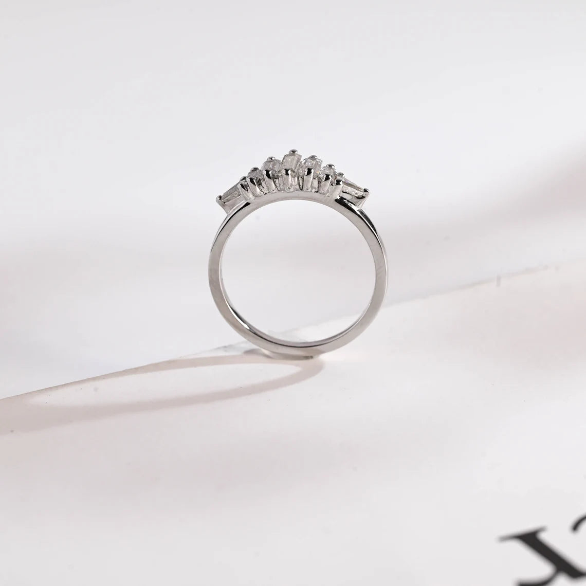 Moissanite diamond ring