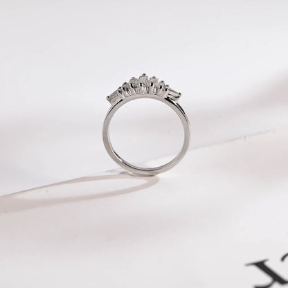 Moissanite diamond ring