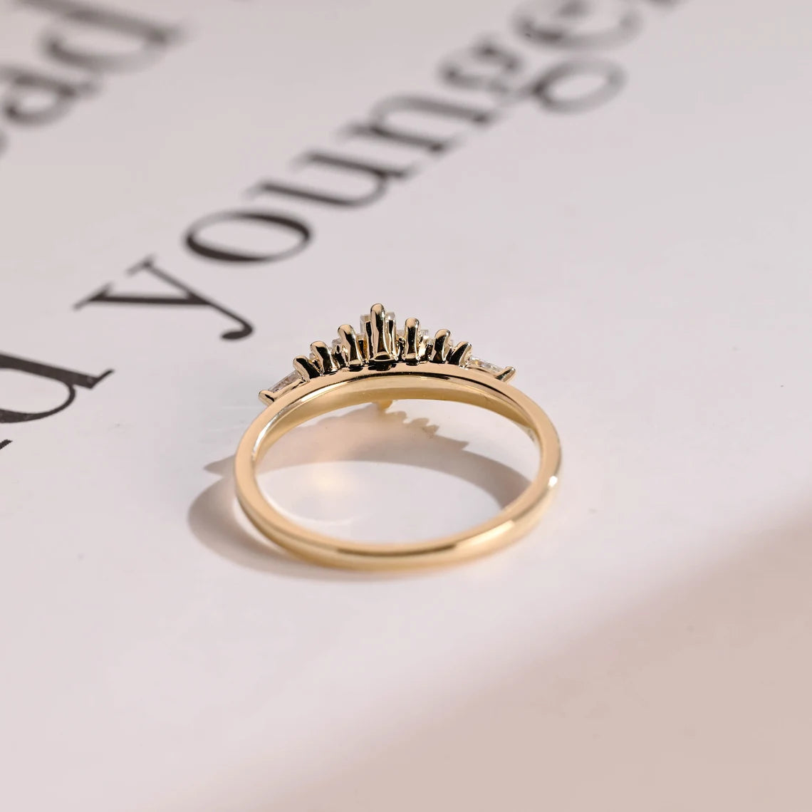 Handcrafted gold ring