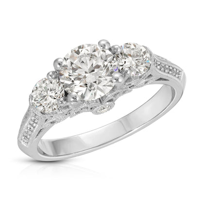 White gold ring