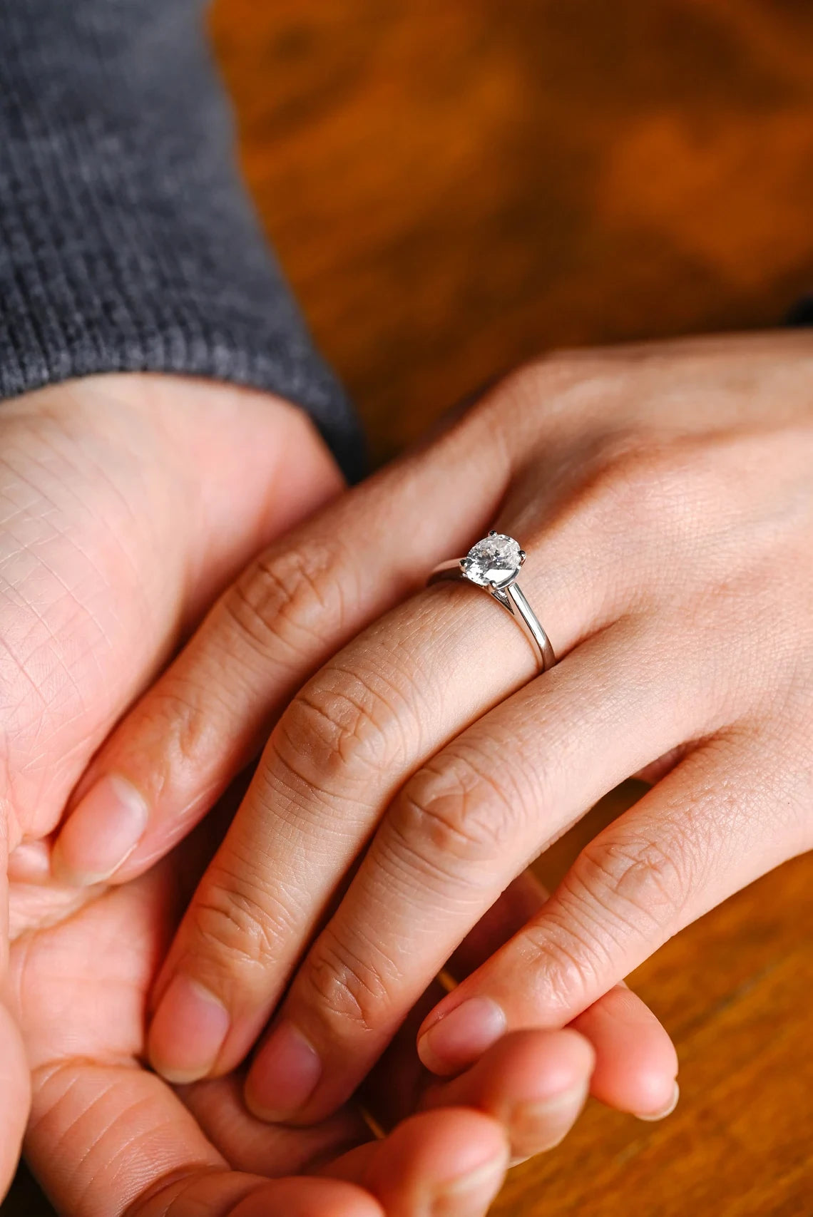 moissanite engagement gift 