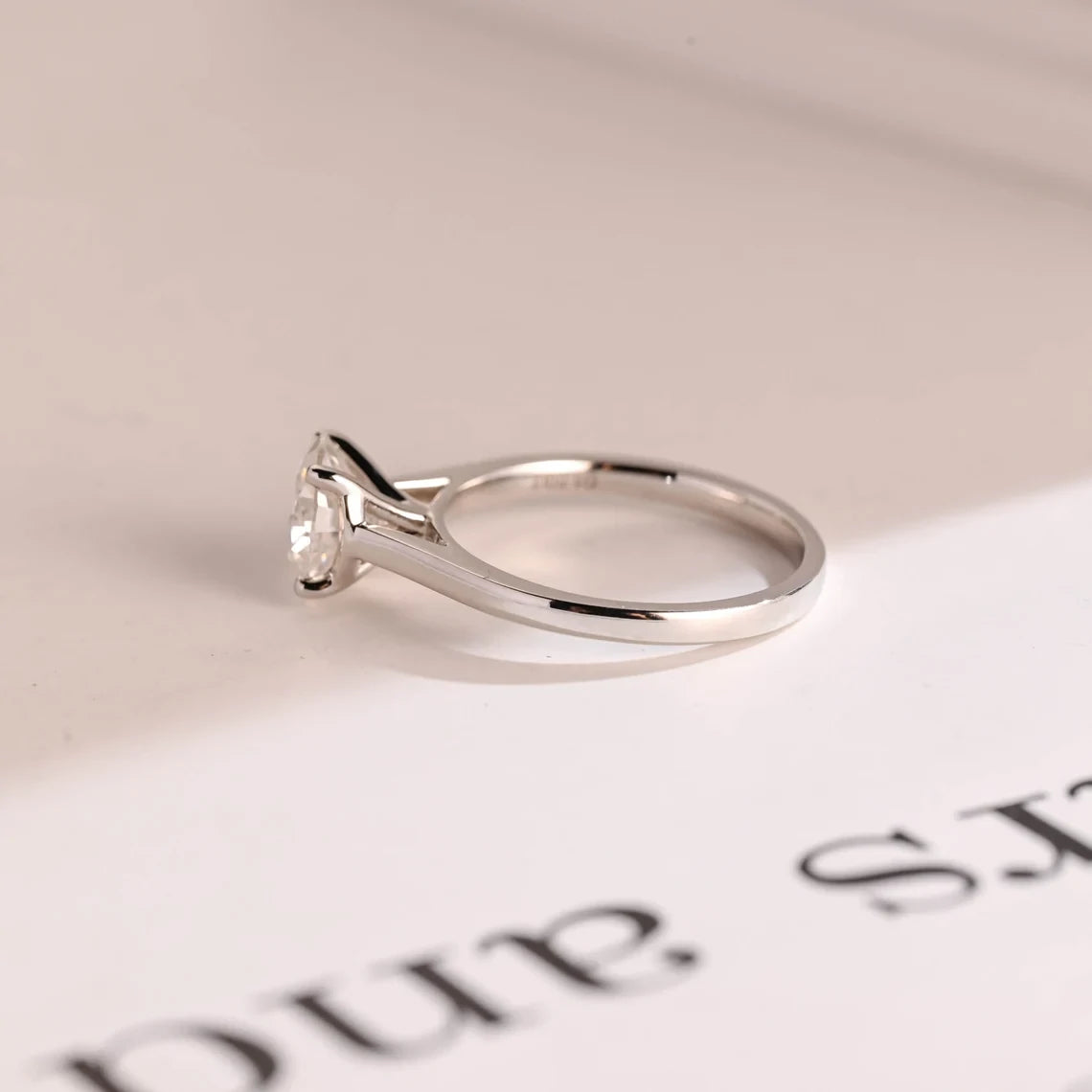 luxury moissanite ring 