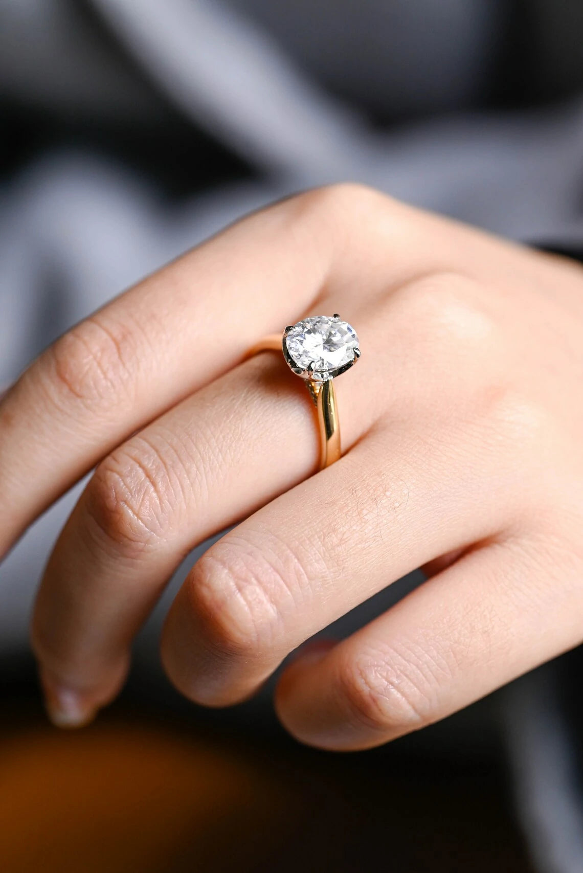 Cluster Accent Engagement Ring