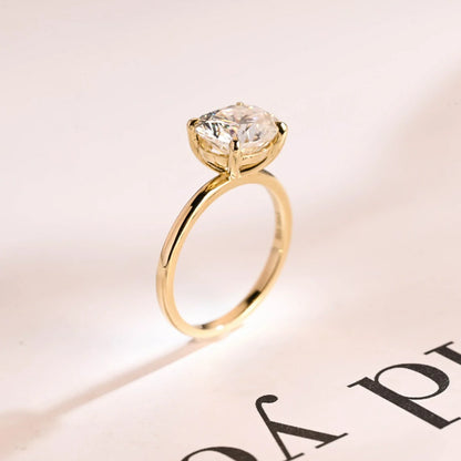 4 prong solitaire ring