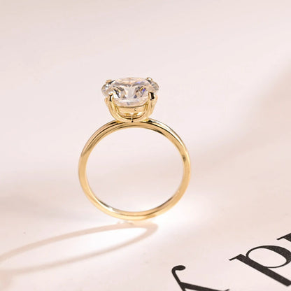 chic oval solitaire