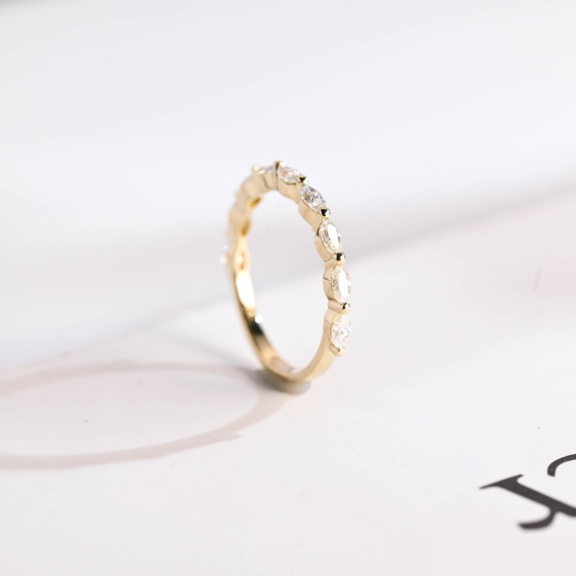 Prong-set engagement ring