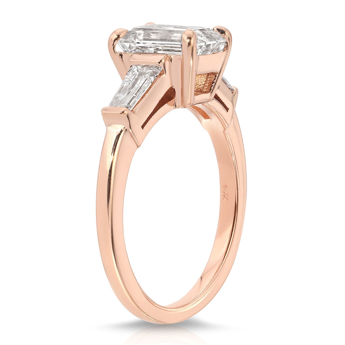 Rose gold solitaire ring