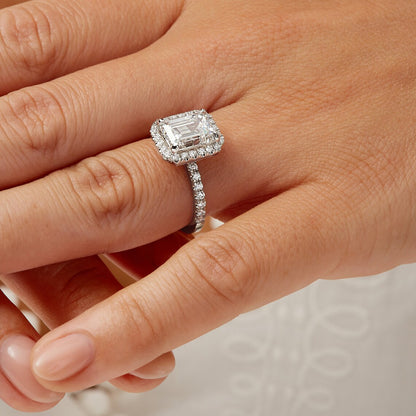 Half eternity engagement ring