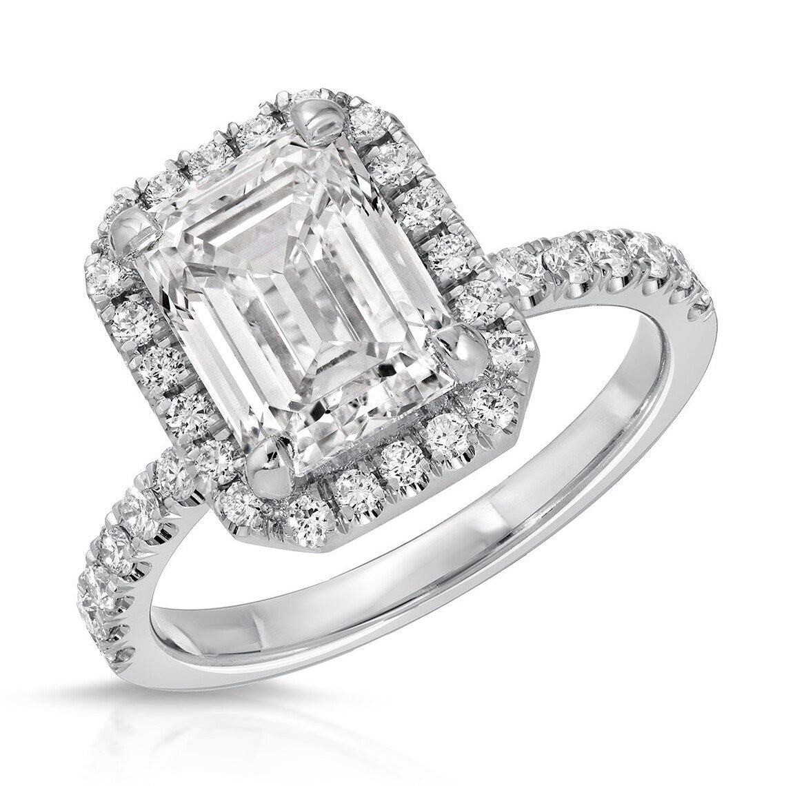 White gold engagement ring