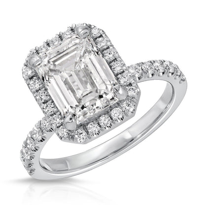 White gold engagement ring