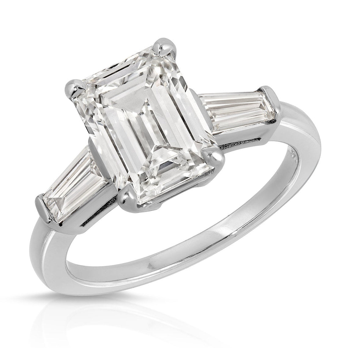 Three stone engagement ring