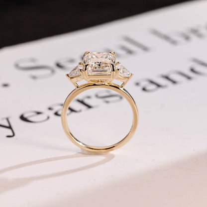 Three stone engagement ring