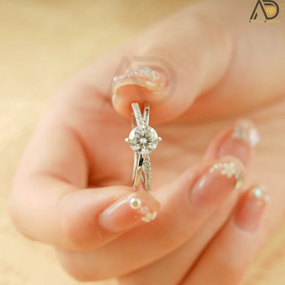 18K Gold Engagement Ring | Double Band Ring | Timeless Design

