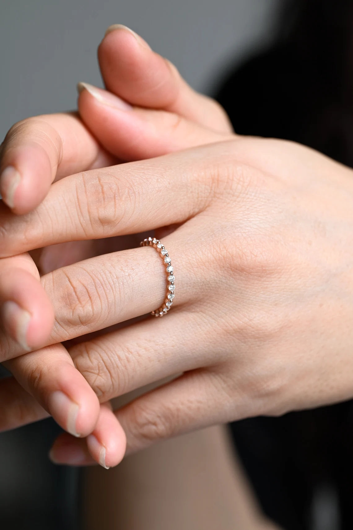 Handcrafted eternity ring