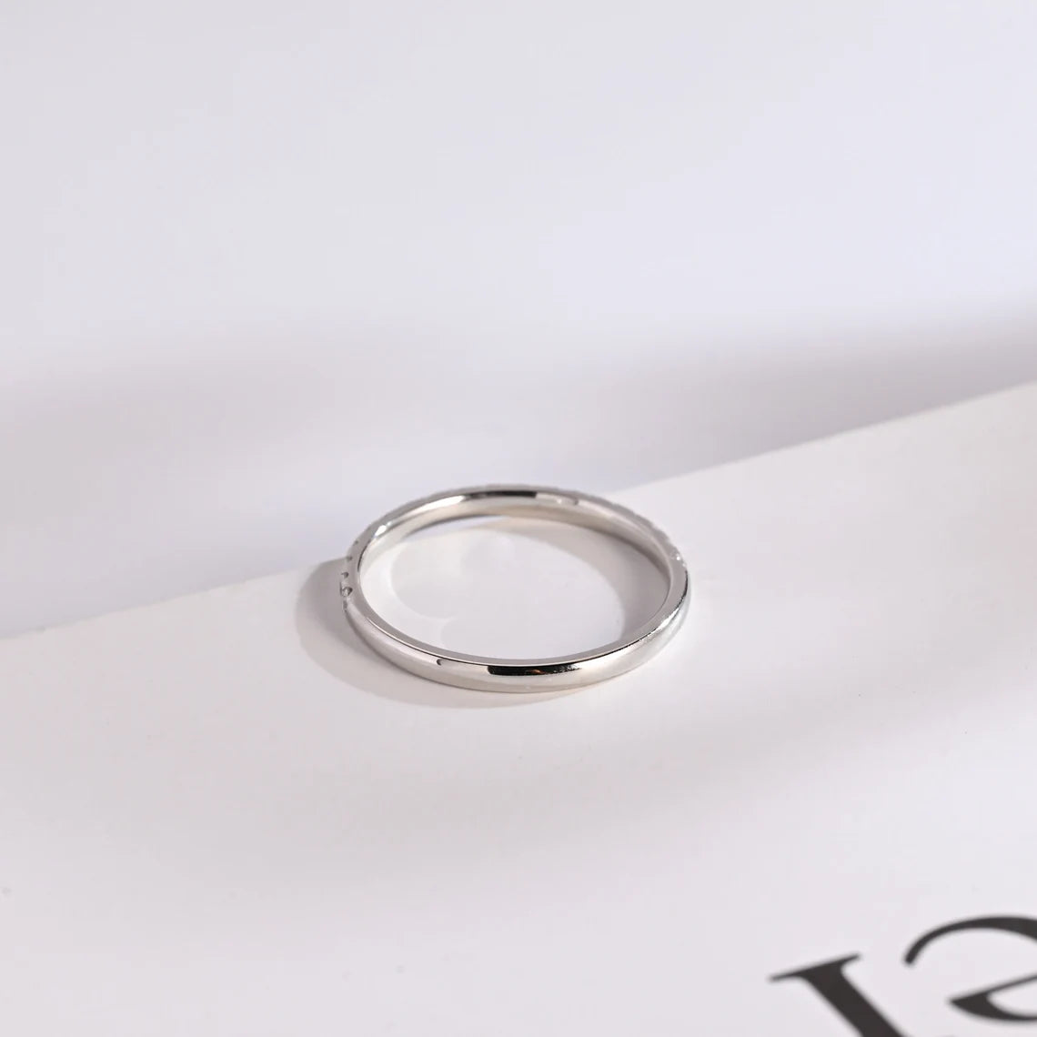 Dainty gold wedding band