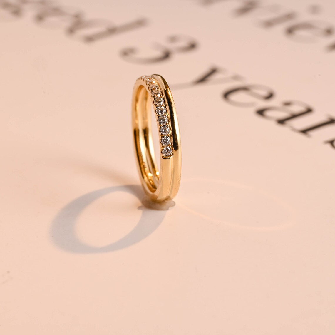 Dainty stacking ring