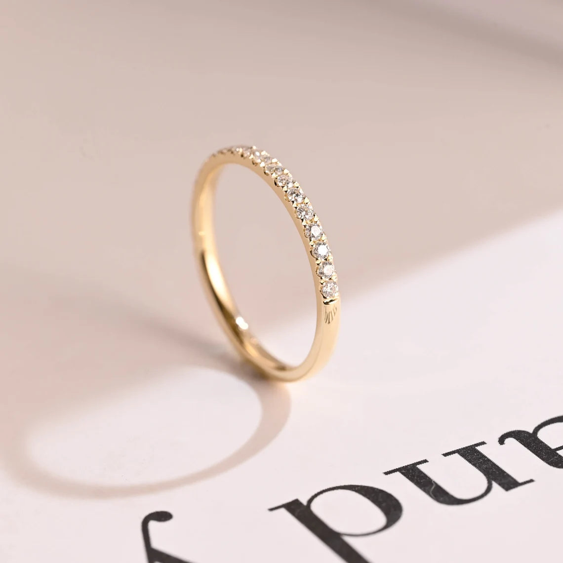 Half eternity wedding band