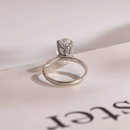 dainty oval ring
