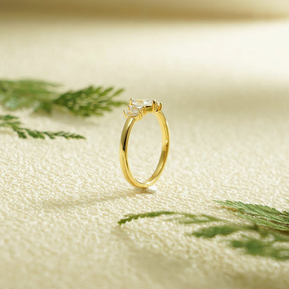 Moissanite anniversary ring