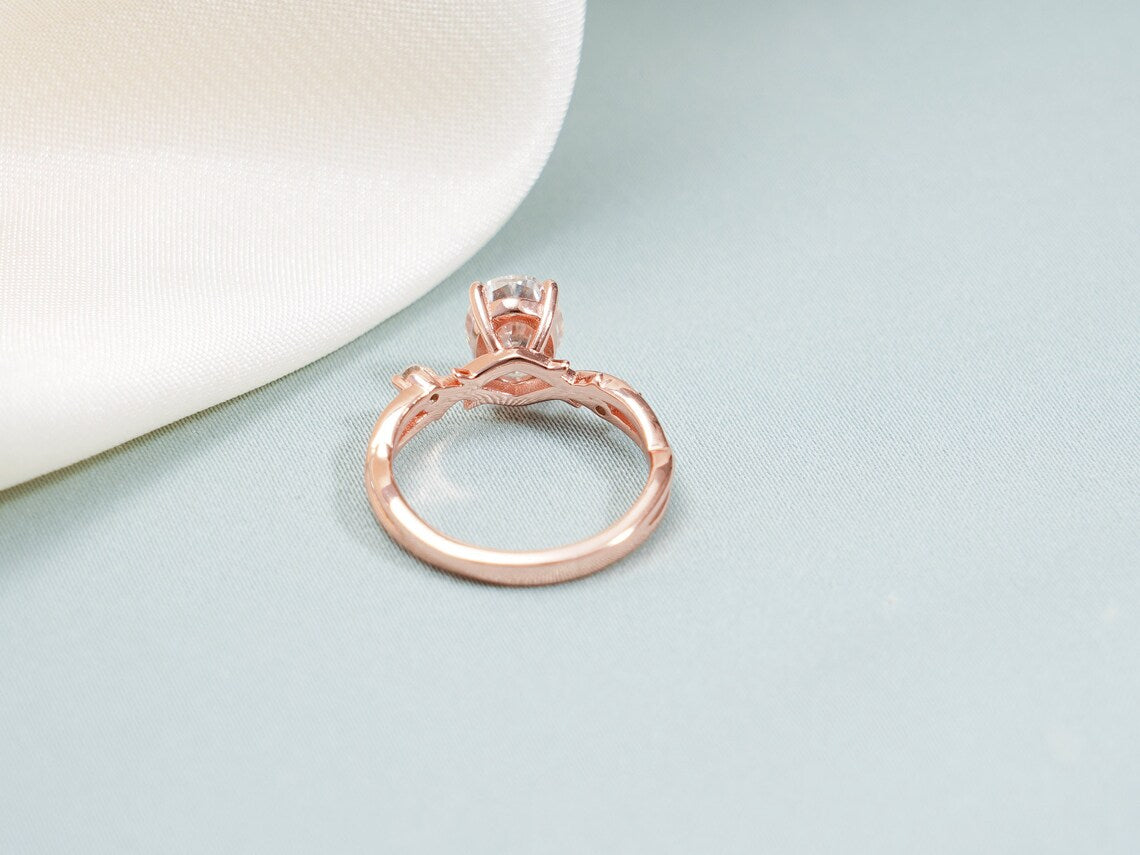 Rose Gold Moissanite