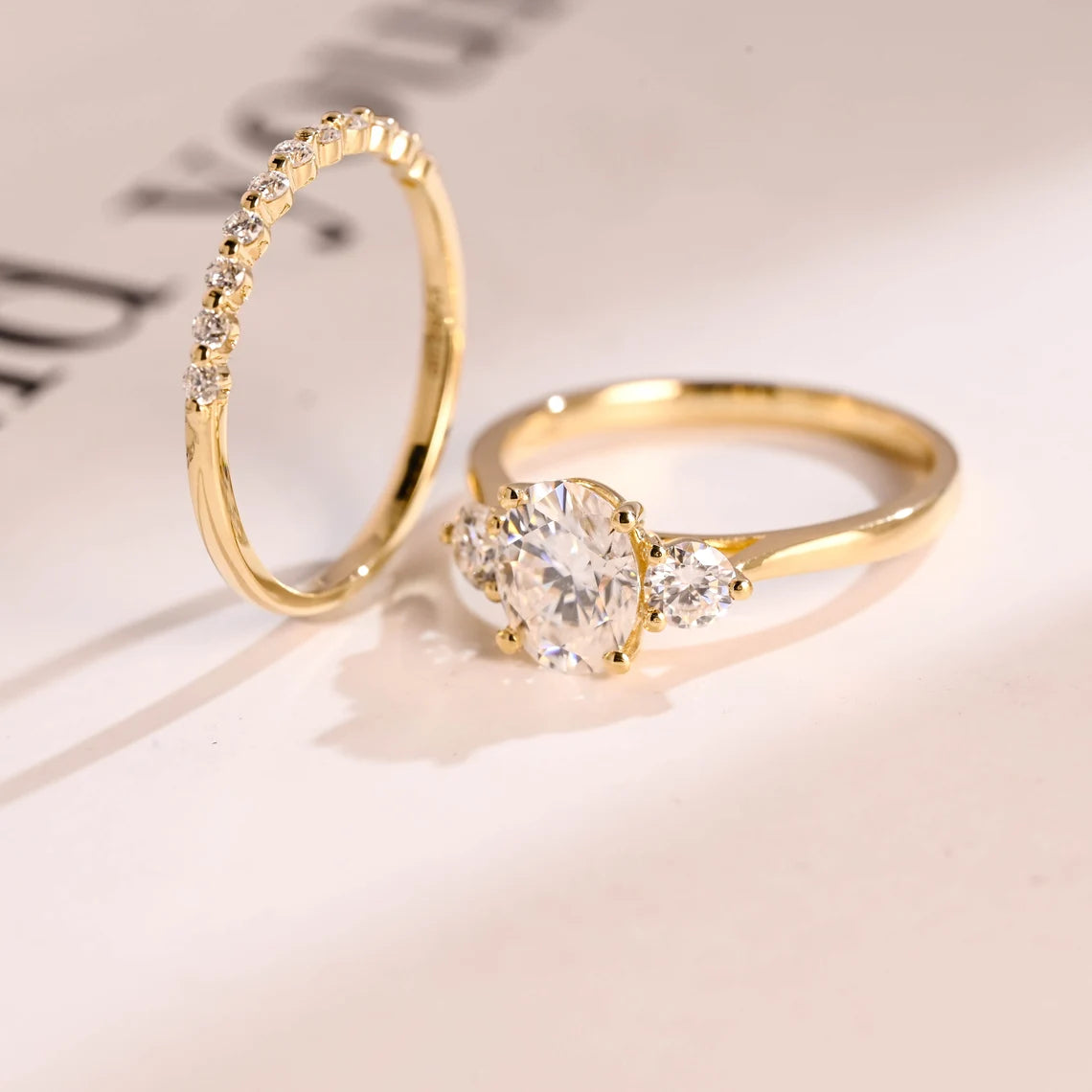 Eternity diamond matching band 