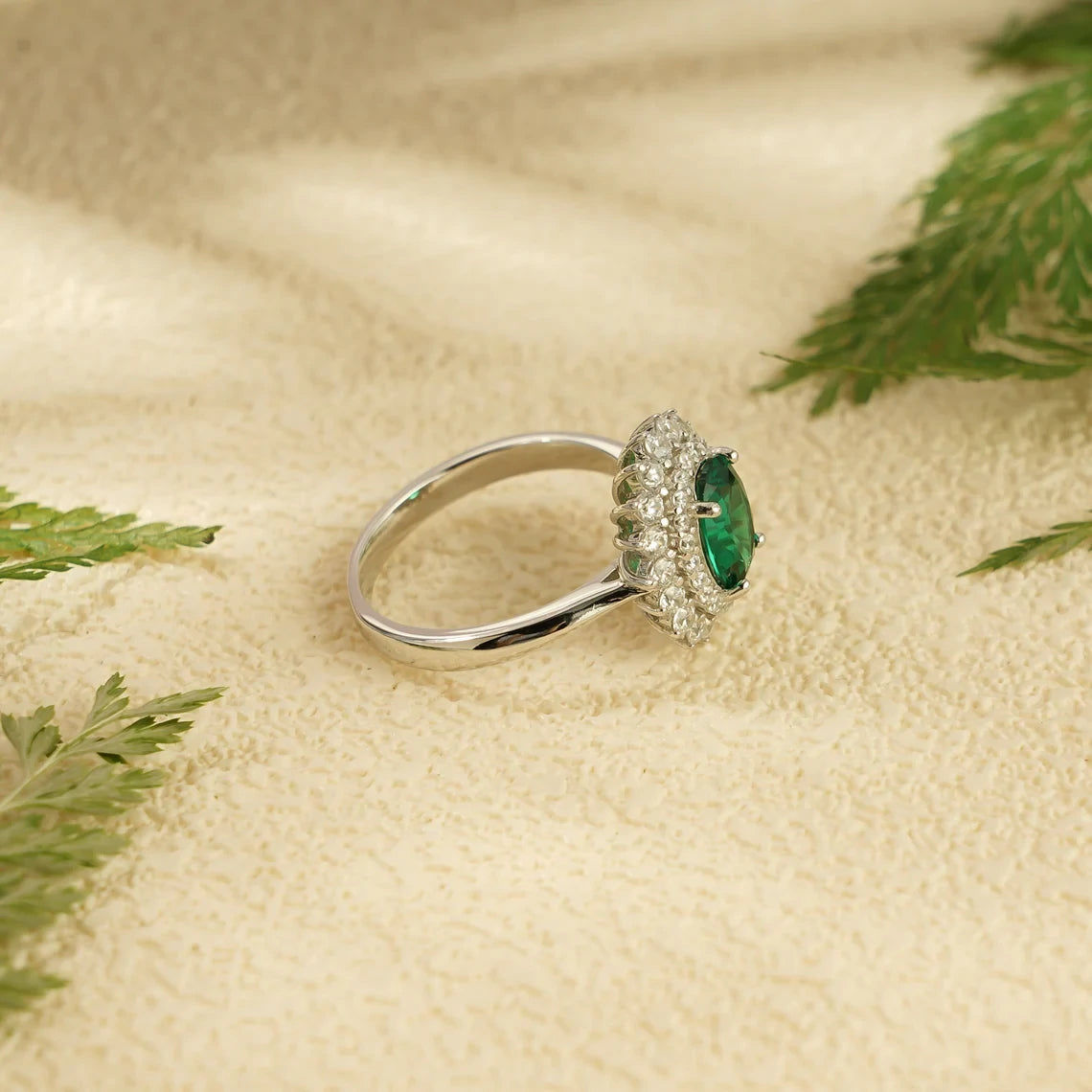 custom moissanite ring