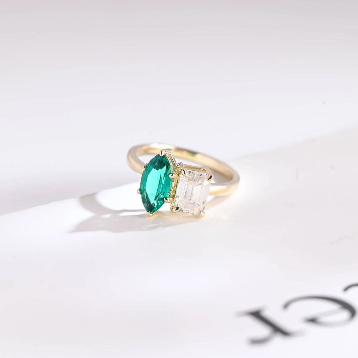 Toi et Moi engagement ring
