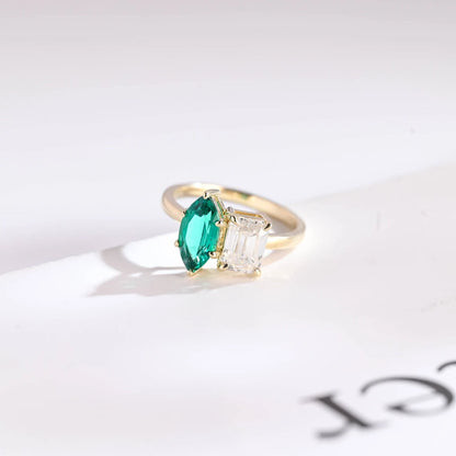 Toi et Moi engagement ring