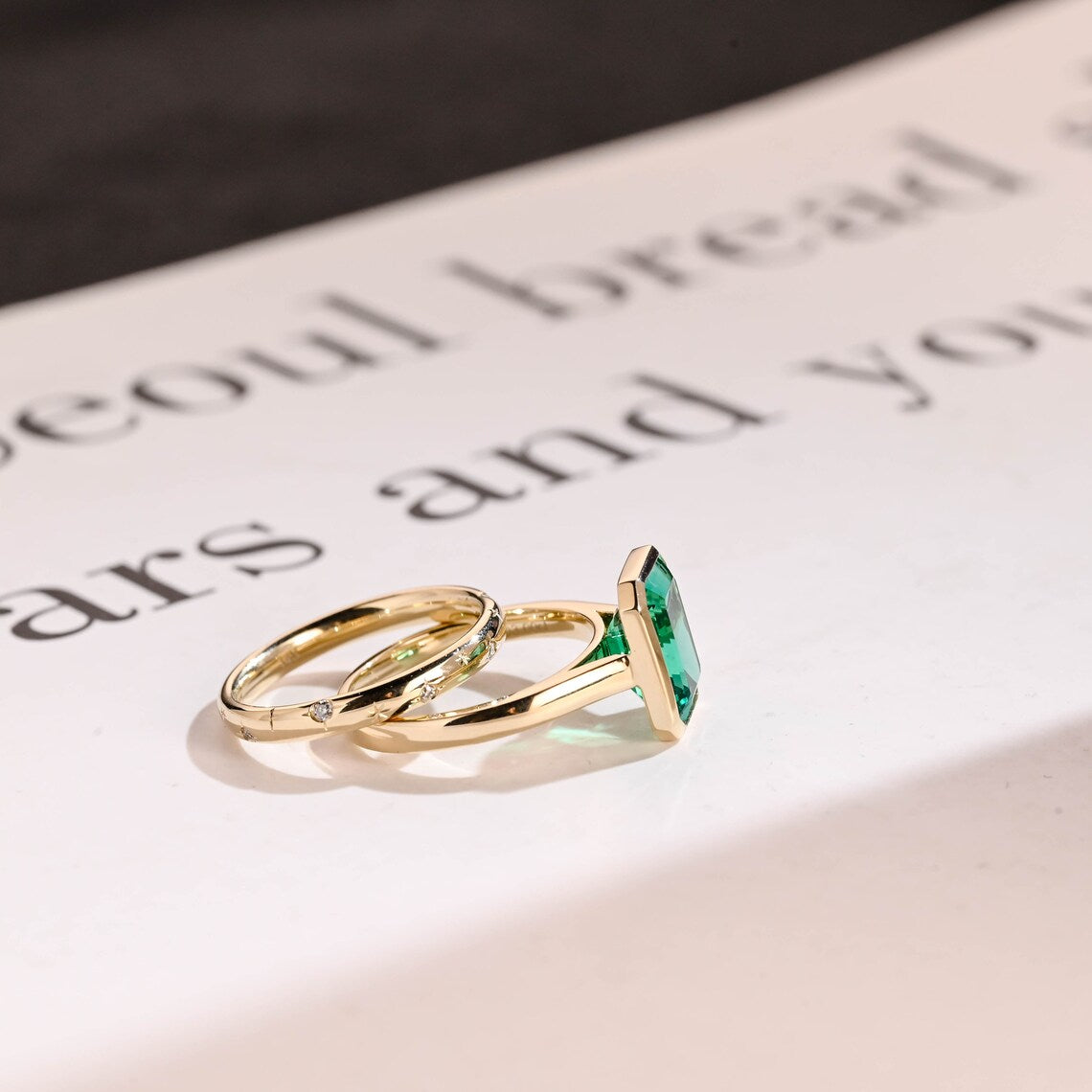 Luxury moissanite ring