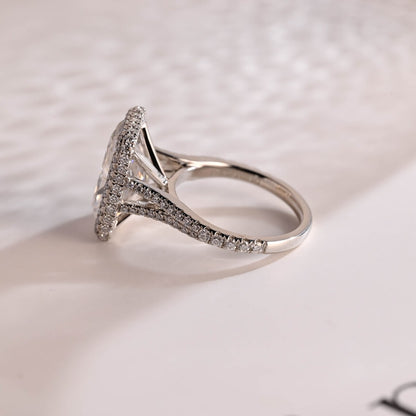 Moissanite proposal ring