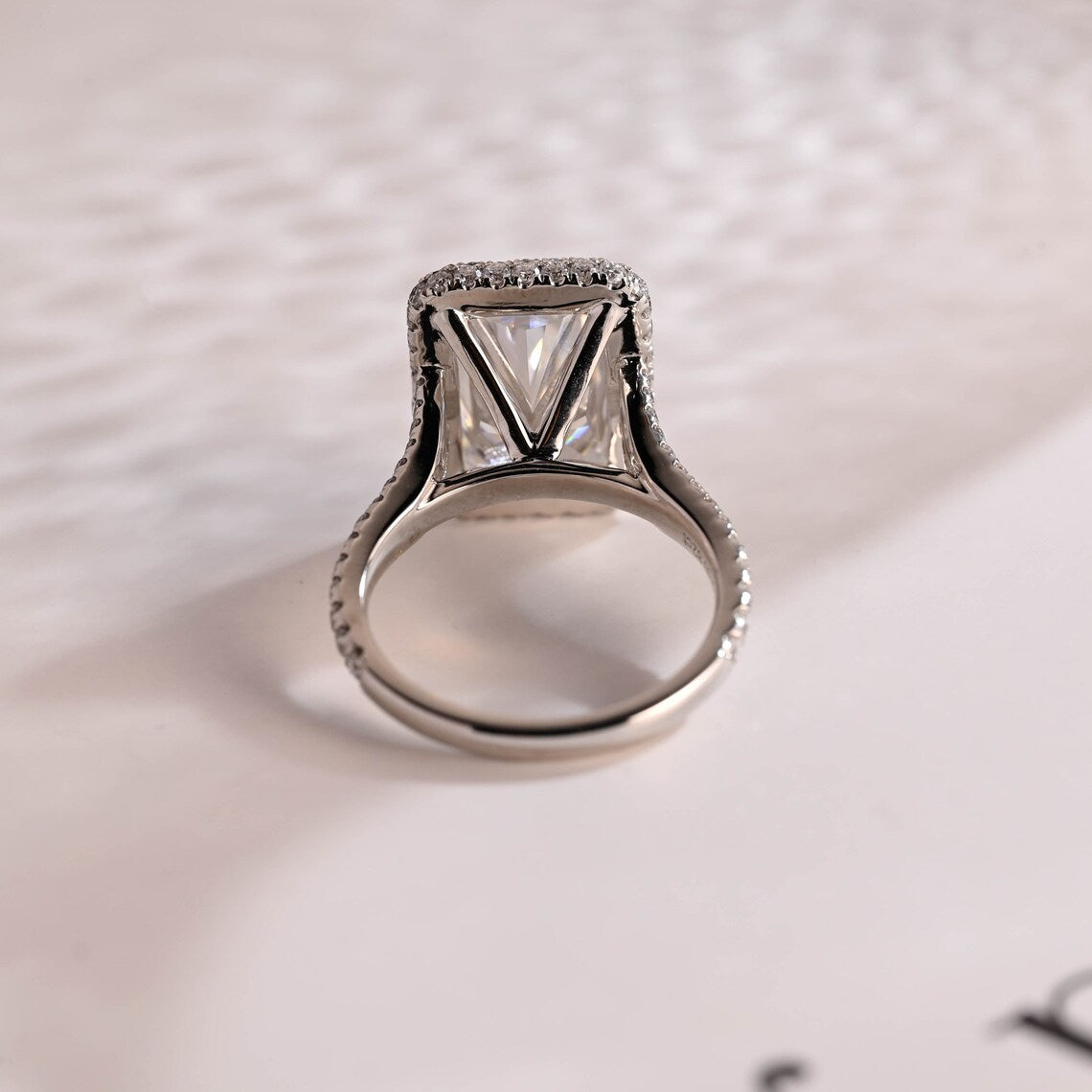 Radiant cut diamond alternative