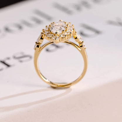 Cathedral shank ring