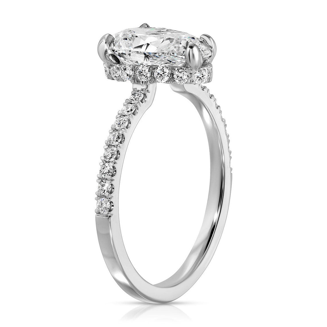 hidden halo engagement ring | hidden halo ring