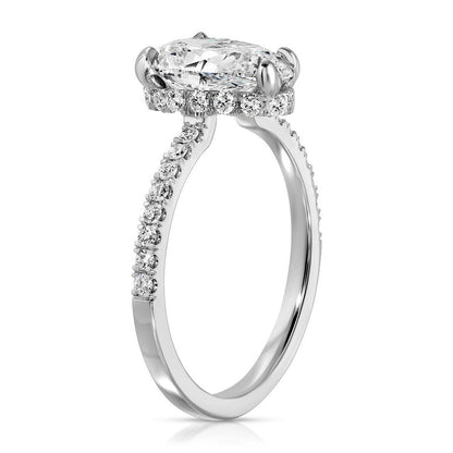hidden halo engagement ring | hidden halo ring