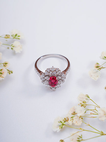 Half Eternity Pave Diamond Ring