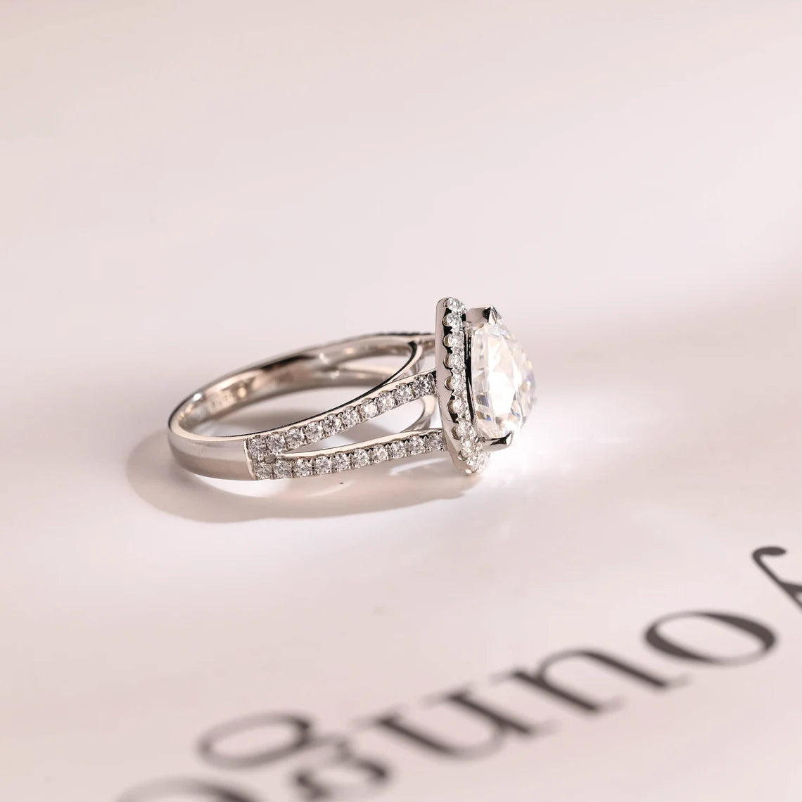 Bridal moissanite ring
