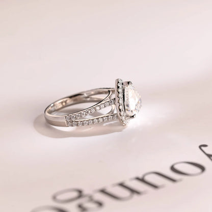 Bridal moissanite ring