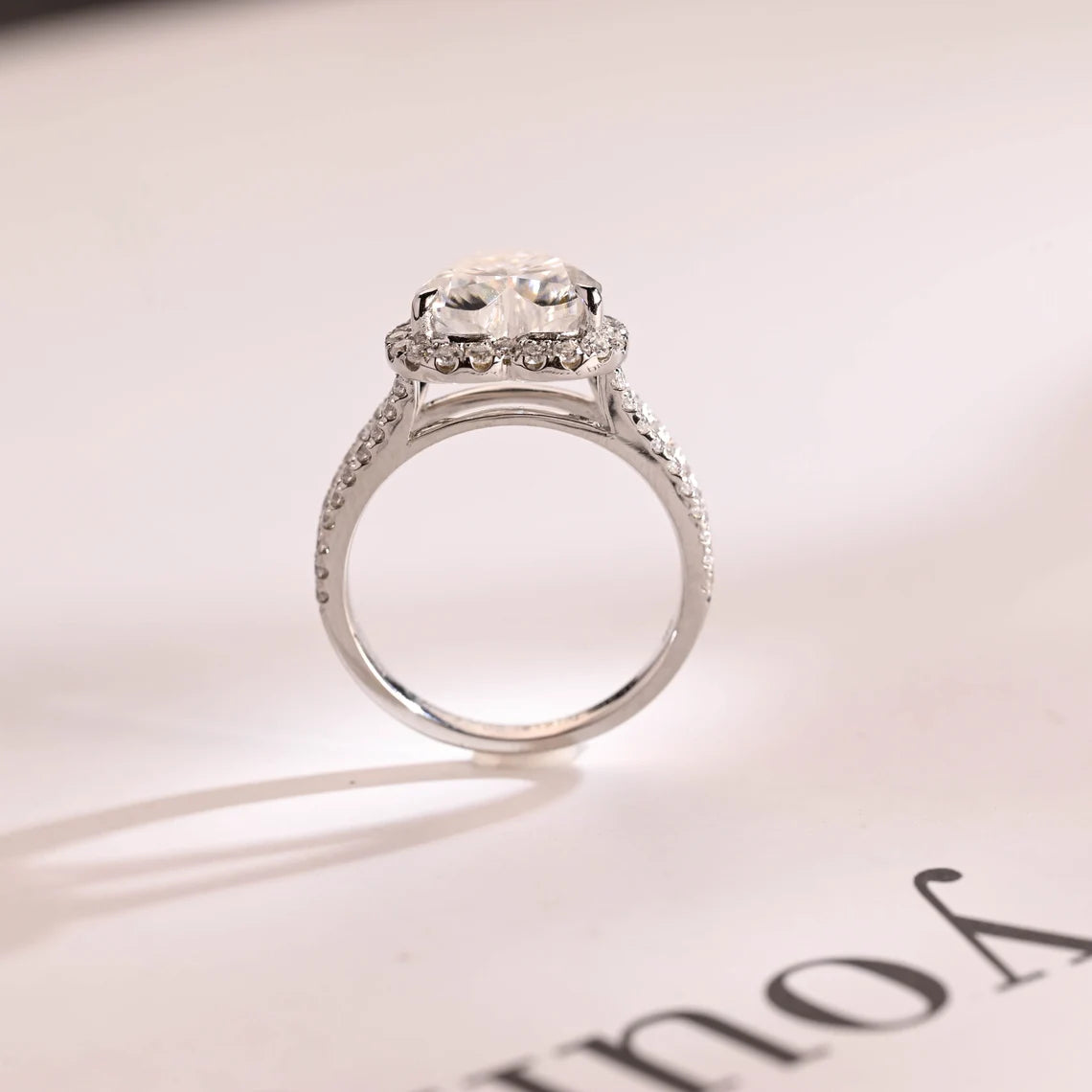 Split shank engagement ring