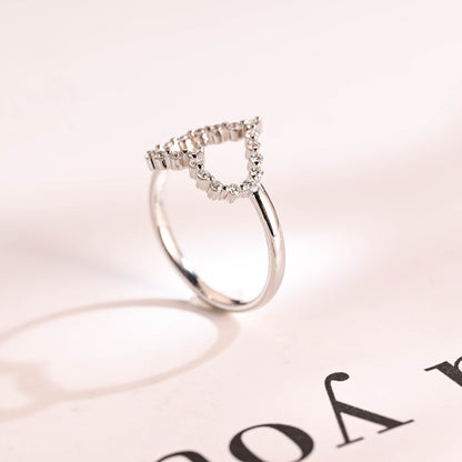Moissanite promise ring