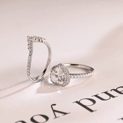 Diamond eternity pave ring