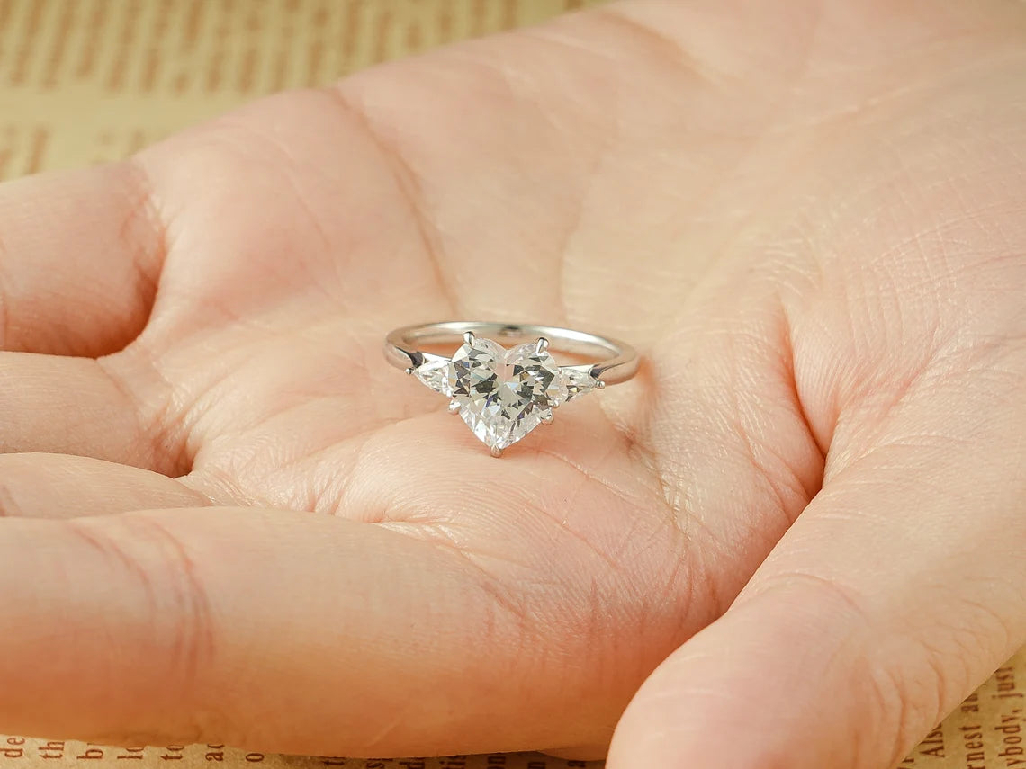 Modern bridal ring