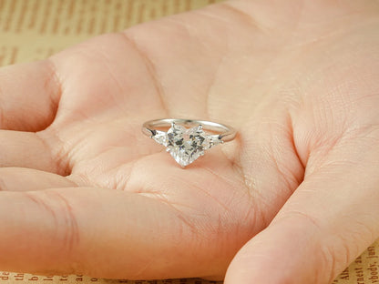 Modern bridal ring