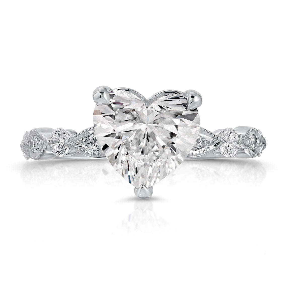 White gold engagement ring